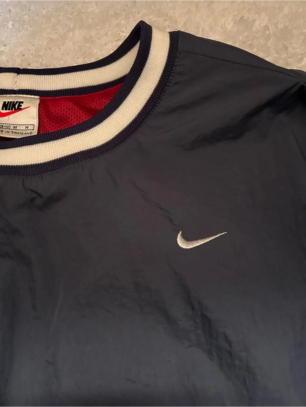 Nike Navy Windbreaker Pullover Women Medium